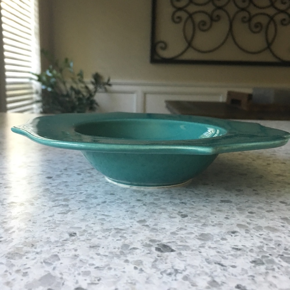 Beautiful teal Anthropologie bowl - Picture 2 of 2